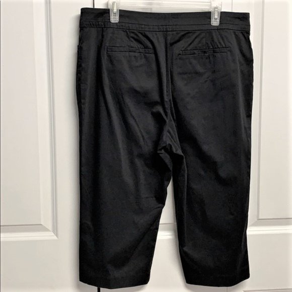 Counterparts Black 4 Pocket Cotton Stretch High Rise Crop Pants Size 16P - Picture 5 of 7